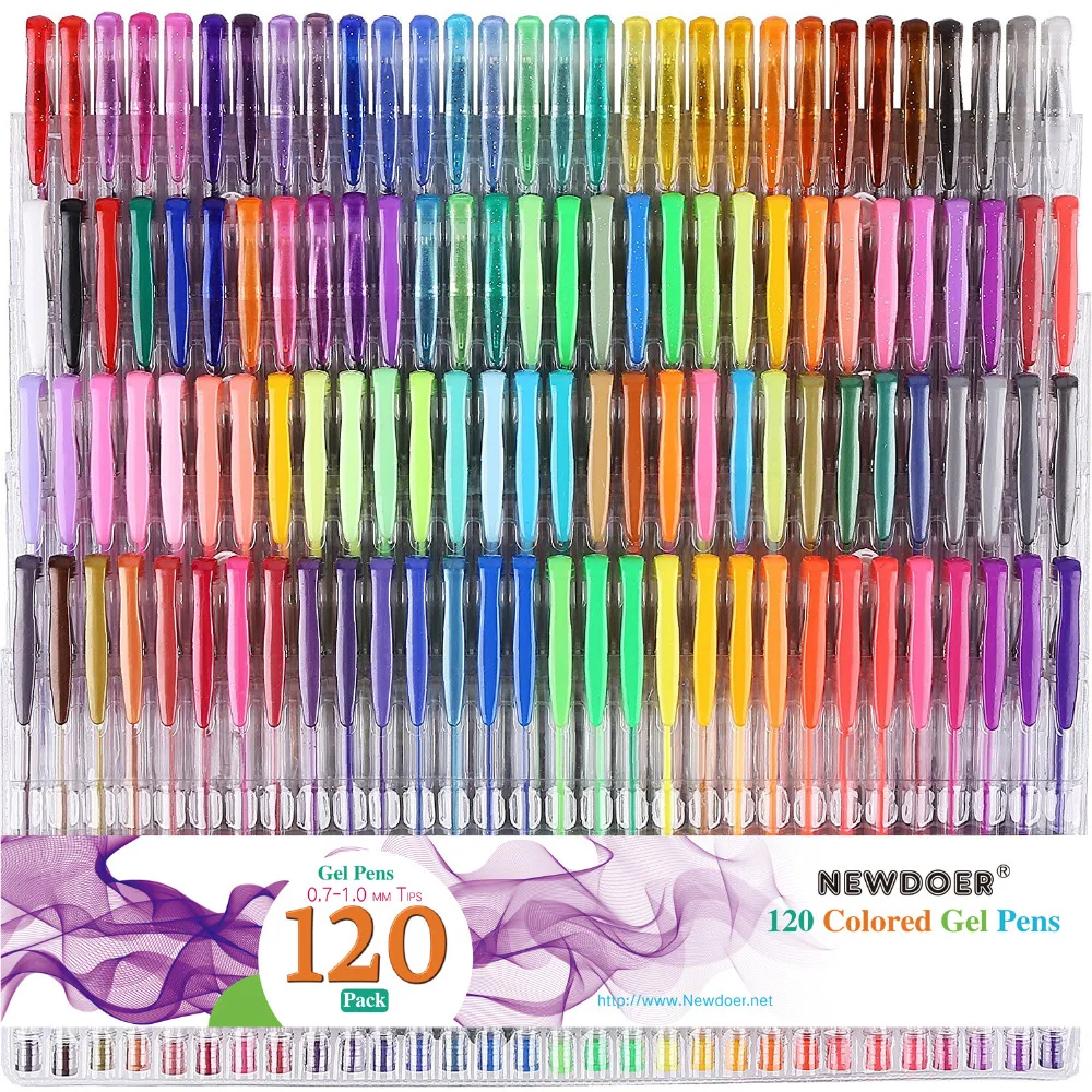 Smart 60 Gel Pens Set Color Gel Pens Glitter Metallic Pens Good Gift For Coloring Kids