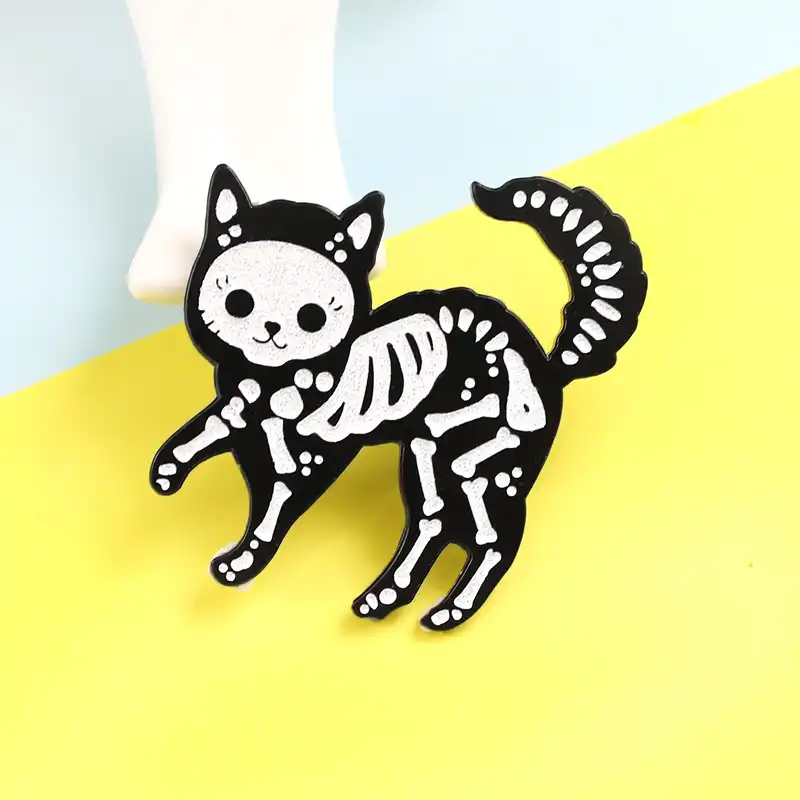 Broche Crane Squelette De Chat Noir Electrique Gothique Punk Animal Radiologie Bijoux Pour Enfants Aliexpress Broche Crane Squelette De Chat Noir Electrique Gothique Punk Animal Radiologie Bijoux Pour Enfants Aliexpress