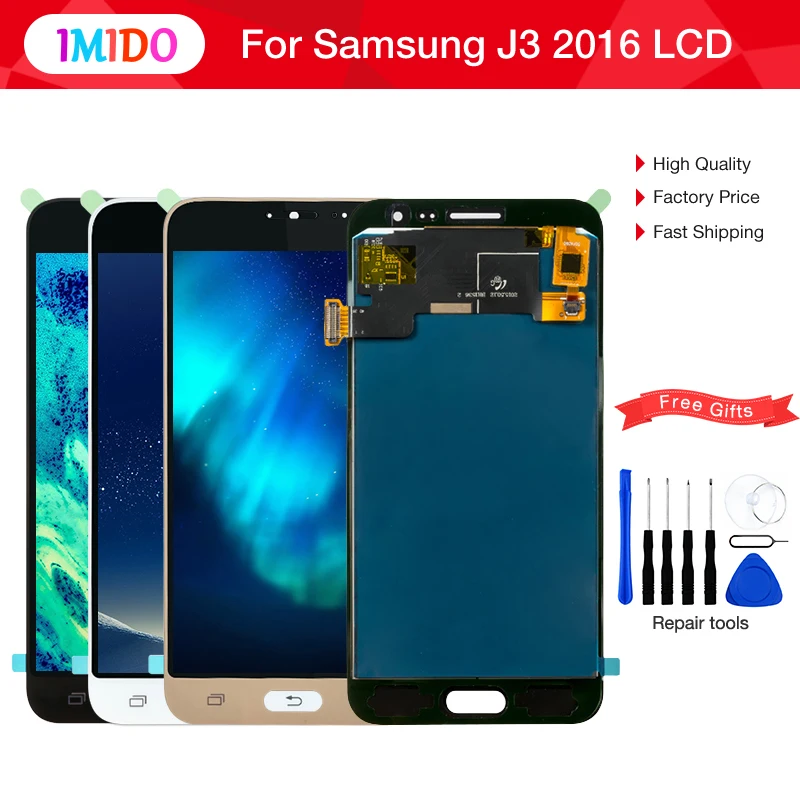 

3Pcs/Lot LCD For Samsung Galaxy J3 2016 J320 Display J320A J320F J320M Touch Screen Digitizer Assembly Brightness Adjustable