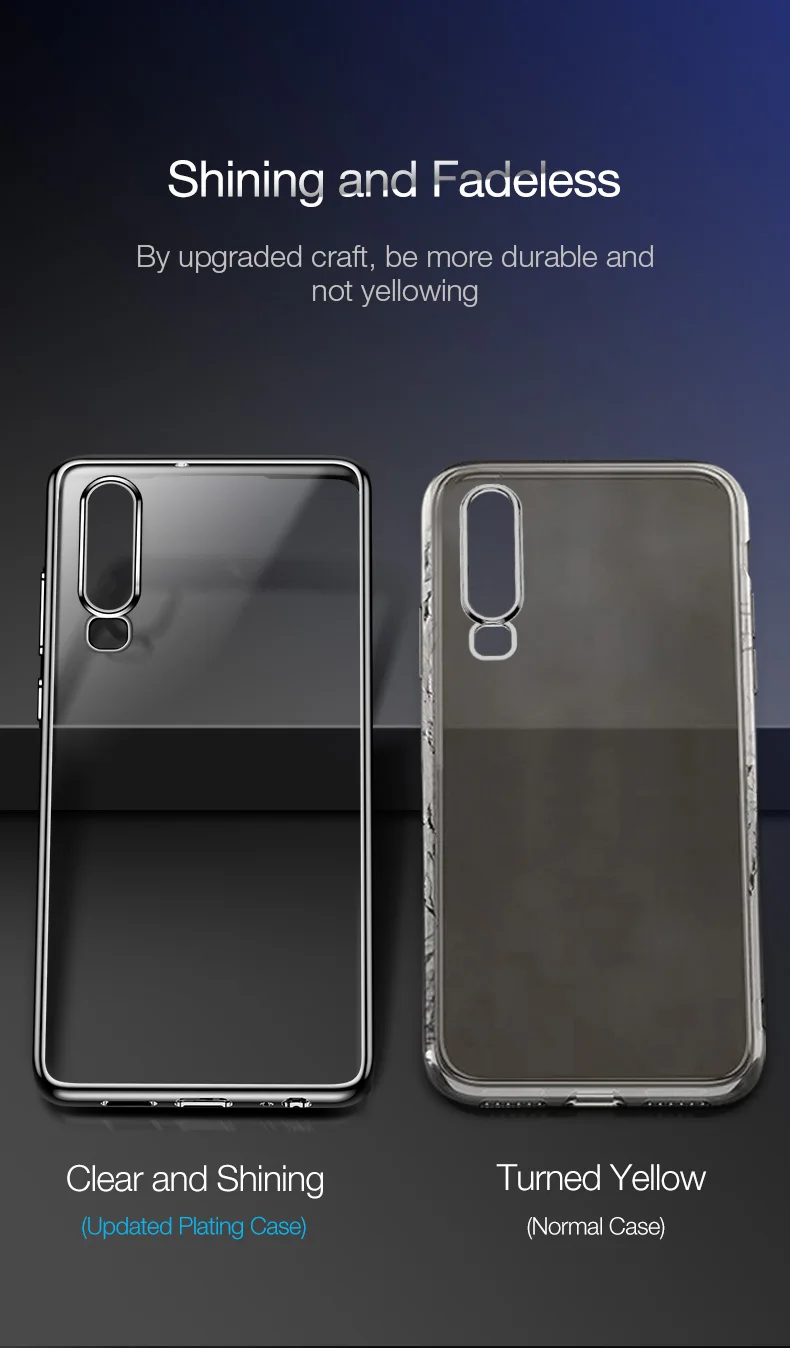 CAFELE Silicone Plating Case For Huawei P30 Pro Transparent Back Protector Ultra Thin Soft TPU Phone Cover for Huawei P30Pro (4)
