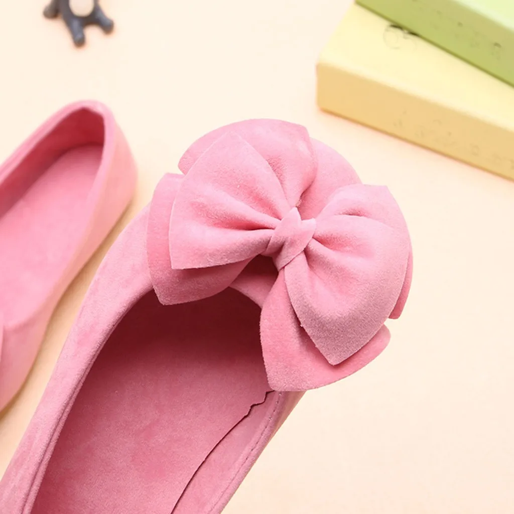 Новинка года; обувь принцессы с бантом для маленьких девочек; модная детская кожаная обувь на мягкой подошве; обувь для танцев и вечеринок для девочек; цвет розовый;# YL1