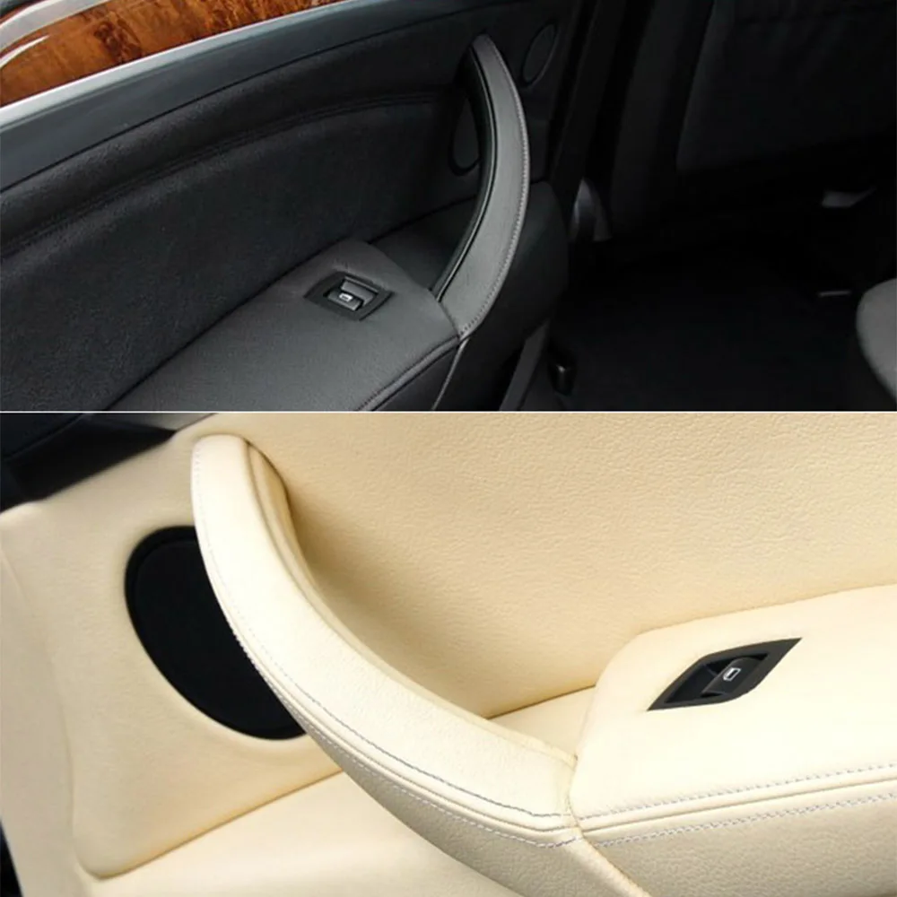 

Left/Right Car Interior Door Handles Inner Door Panel Handle Pull Trim Cover For BMW E70 X5 SAV E71/E72 X6 SAV