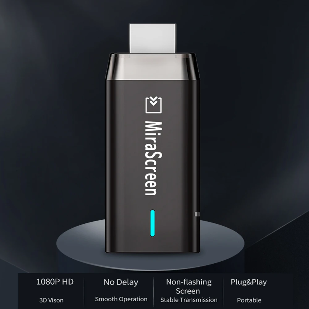 MiraScreen D8 ТВ палка 2,4G+ 5G 1080 P HDMI Miracast обмена потоковыми мультимедийными данными(Airplay) Wi-Fi, Дисплей приемник Поддержка для Windows IOS и Andriod