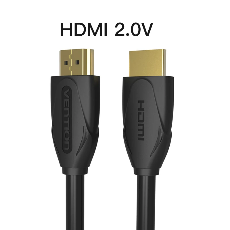 Кабель Vention HDMI 2,0 3D 2160P кабель HDMI 1 м 2 м 3 м 10 м 15 м с Ethernet HDMI адаптер для HDTV ЖК-проектора HDMI 4 к кабель горячий - Цвет: Black B04