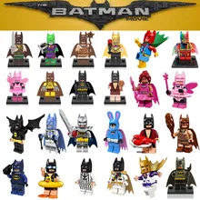 Single sale DC Super Heroes Batman Batgirl Fairy Batman Bathrope legoings Joker Rainbow Building Block Figure