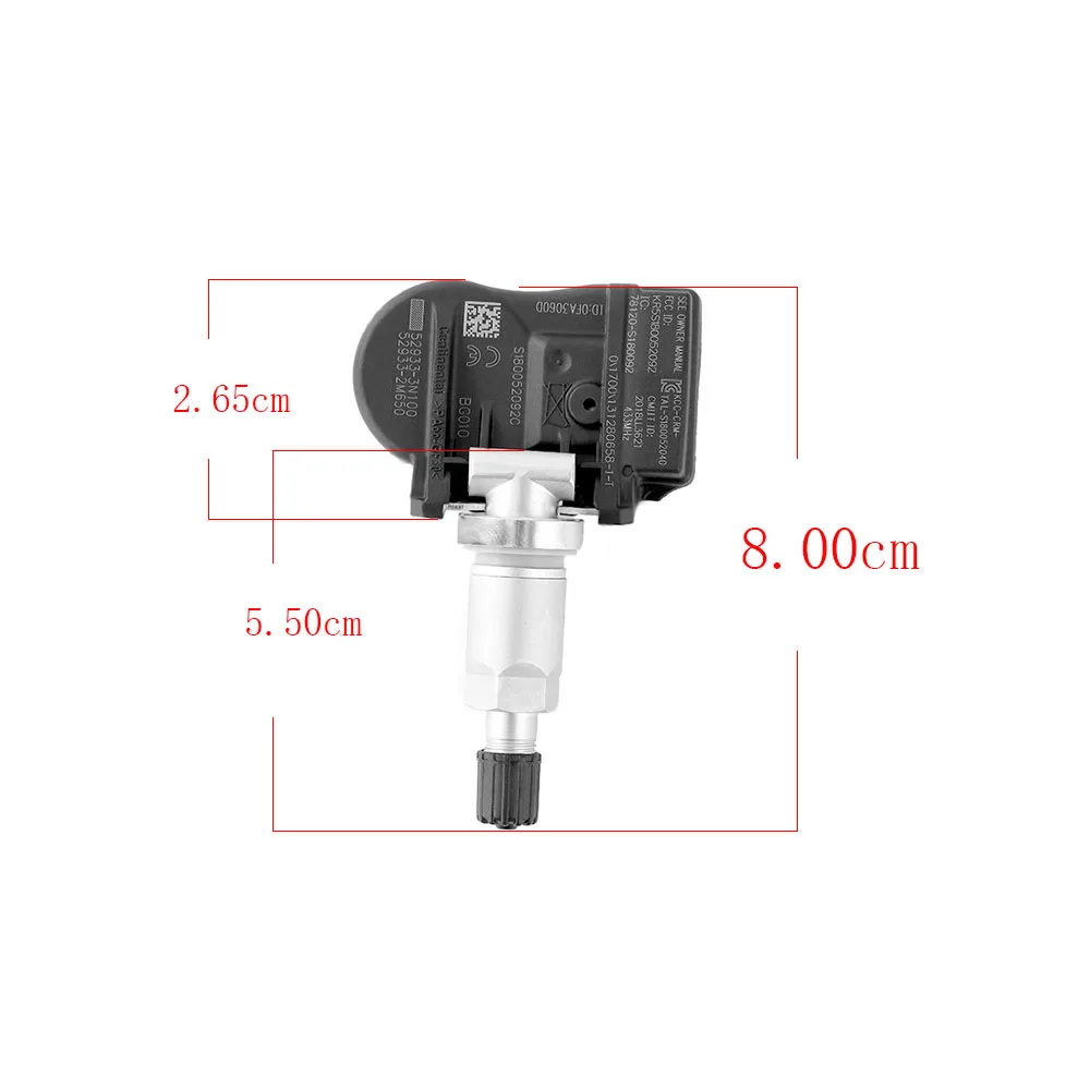 TPMS для Hyundai Kia Автомобильный датчик давления в шинах s 52933 3N100 B1100 системы