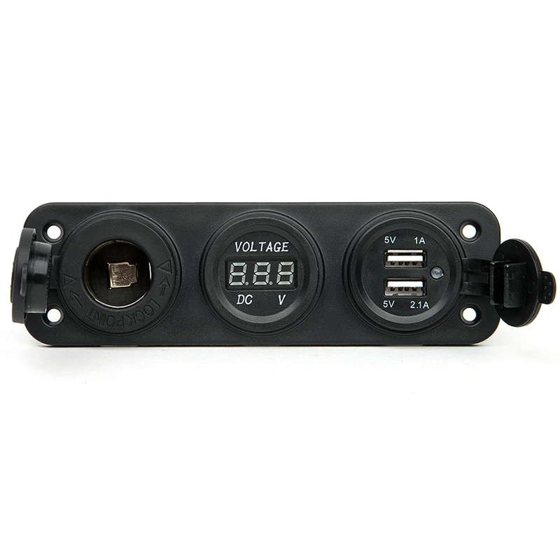 Автомобильное зарядное устройство для мотоцикла двойной USB адаптер + 12 В/24 В