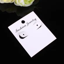 1000 шт/партия белая бумага Ювелирные изделия/Серьги упаковочные карты для витрины