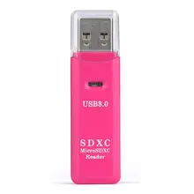 Мода 2 в 1 usb 3.0 card reader высокоскоростной micro sd sdhc tf t-flash памяти кардридер адаптер may01