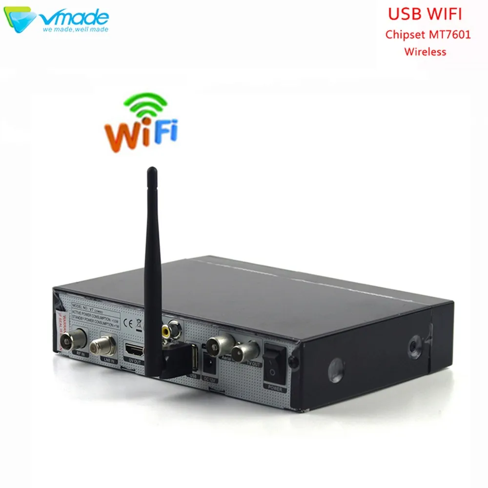 Vmade 2019 Mini USB WIFI адаптер 150 Мбит/с 2dbi Lan Ethernet Встроенный смарт-антенна Wi-Fi ключ Ralink 7601