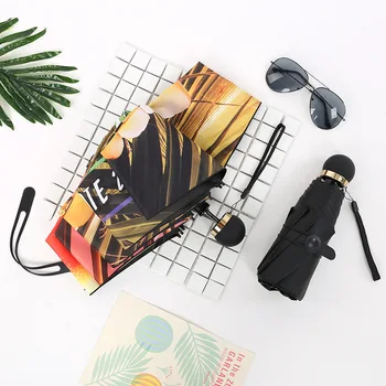 

PALONY Sun Umbrella Small Light Sun Protection UV Sunshade Dual Purpose Mini 5 Folds Umbrella