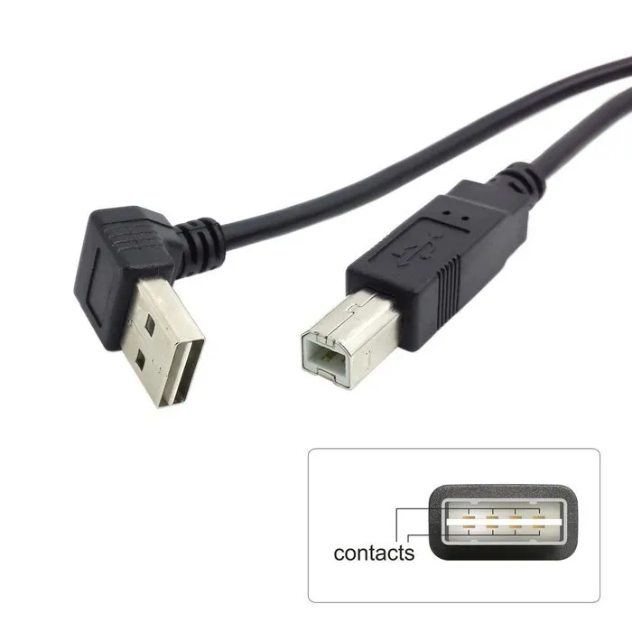 Новый кабель USB 2 0 типа А папа к B 100 см для принтера сканера реверсивная