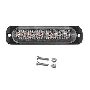 

18W ultra-thin warning light car emergency light 6LED warning lamp Strobe Warning Light car headlight Signal Lamp