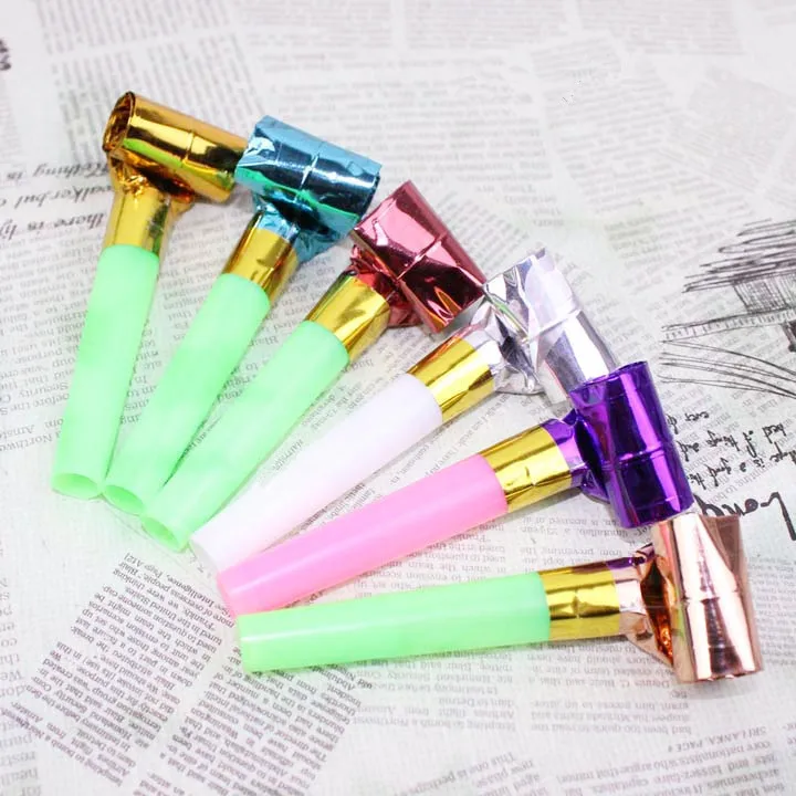 Free Shipping 200pcs Wholesale Plastic Blowout Children Whistle