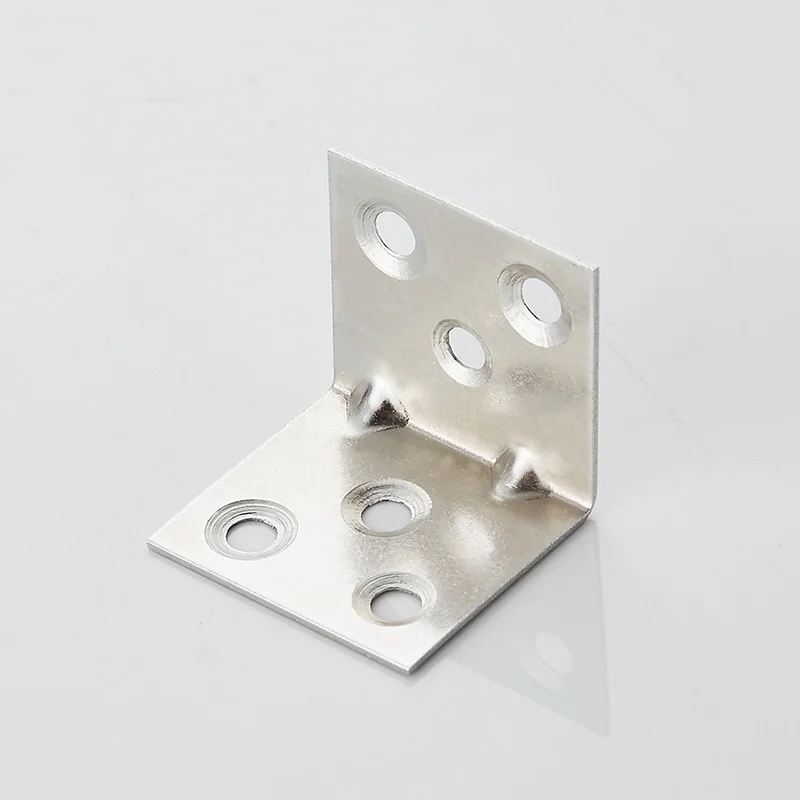 

Thickening Stainless Steel Corner Brackets Right Angle Fixed Angle Iron Table Chair Furniture Hardware Fittings 10pcs