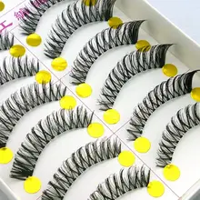 10 Pairs Makeup Handmade Natural Fashion False Eyelashes Soft Long Eye Lash Cosmetic