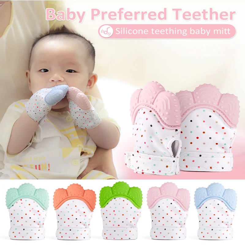 

Newborns Safe Silicone Baby Scratch Cheap Stuff Details Mitt Teething Candy Wrapper Sound Teether Mittens For Children Gloves