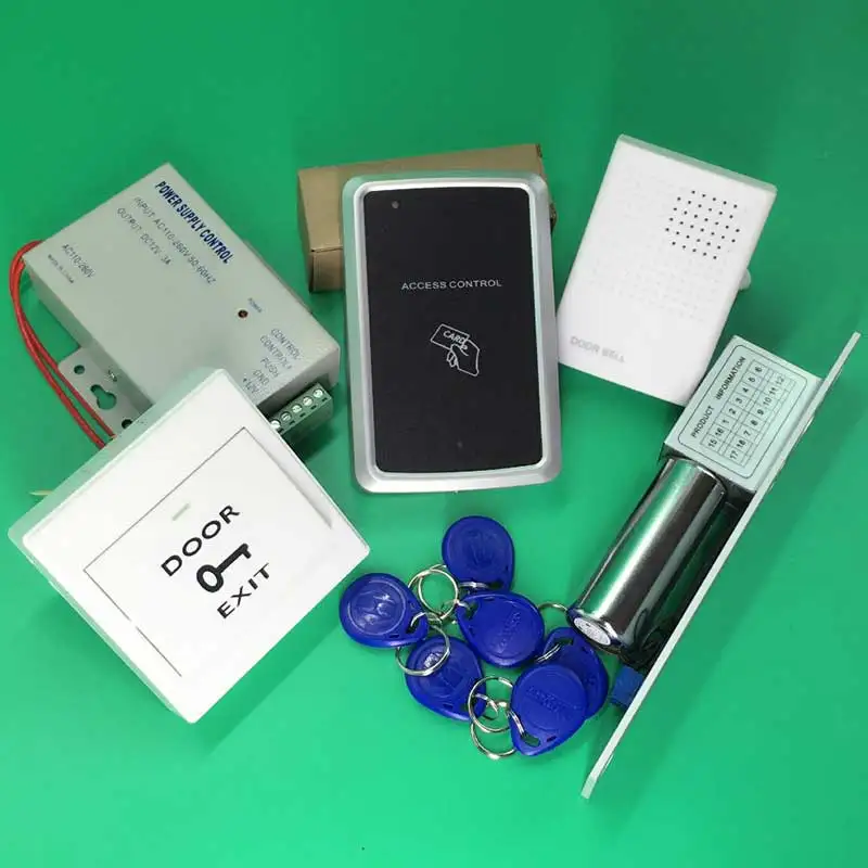 RFID Door Access Control System Kit Set Electric Bolt Lock + Power Supply Proximity Entry keypad | Безопасность и защита