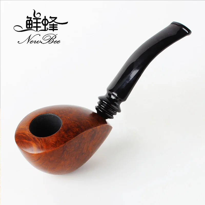 

2018 NewBee Handmade Briar Wood tobacco pipe smoking pipe Gentleman gift with 3mm metal filter aa0171