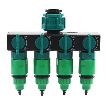 

Garden Shunt Automatic Car Wash Water Gun Shower Pipe Faucet Joint Fittings Four Way Separator Hose Splitter Irrigation