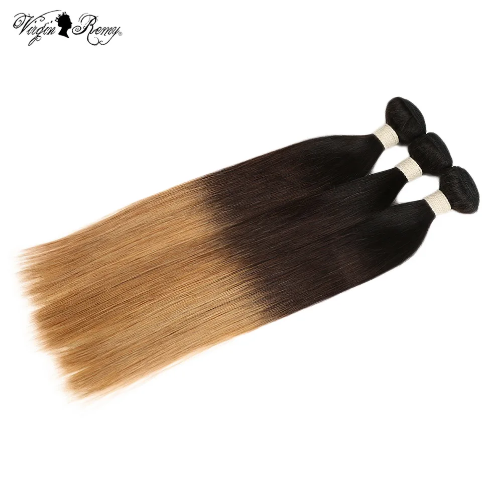 Queen Virgin Remy Hair T1B/4/27Color Brazilian Straight Hair Bundles Ombre Human Hair Extensions 3 Tone Color Hair Weave Bundles Queen Virgin Remy Hair T1B/4/27Color Brazilian Straight Hair Bundles Ombre Human Hair Extensions 3 Tone Color Hair Weave Bundles