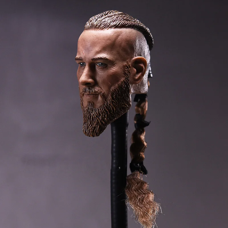 1/6 Scale Head Sculpt Viking Travis Fimmel для фигурок тела Militayr