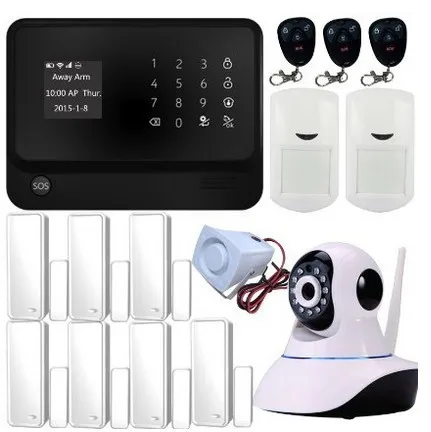 Freeship wifi GSM Home Security Alarm System GSM Alarm System Wth Wifi Function Alarm System With