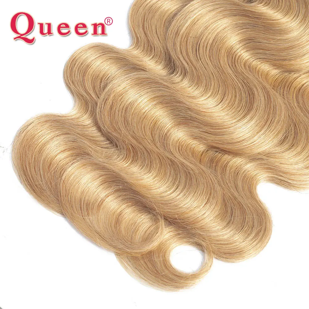Queen Hair Products Brazilian Body Wave Human Hair Blonde Ombre Hair Dark Roots T1B/27 Can Buy 1/3/4 Weave Bundles Extensions