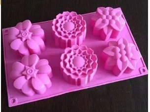 

6 Pumpkin Silicone Cake Baking Mold Cake Pan Muffin Cups Handmade Soap Moulds Biscuit Chocolate Ice Cube Tray DIY Mold