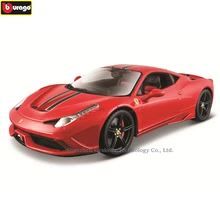 Bburago 1:18 Ferrari 458 модель автомобиля 1 18 имитация сплава оригинальная Rafa модель спортивного автомобиля супер модель автомобиля для бега подарок