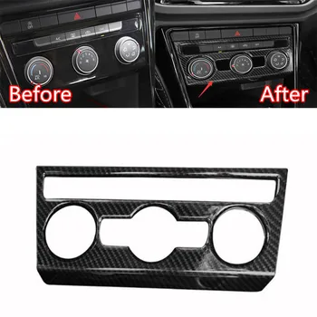 

For VW Volkswagen T-ROC TROC 2017 2018 Car Air Conditioner Adjust Button Panel Frame Stickers Car Styling Accessories ABS