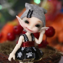 Frete grátis fairyland fl realpuki papilio boneca bjd 1/13 rosa sorriso elfos brinquedos