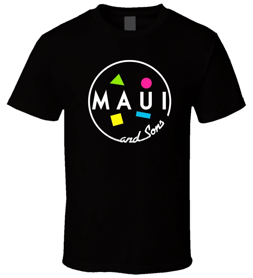 

Maui and Sons 5 New Hot Sale Black Men T Shirt Cotton Size S - 3XL 2019 New Fashion T-Shirt Men Cotton Movie Shirt