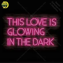 Неоновая вывеска для этой любви светится в темноте неоновый сигнал лампы Искусство ручной работы Ресторан домашняя неоновая вывеска настенная световая доска