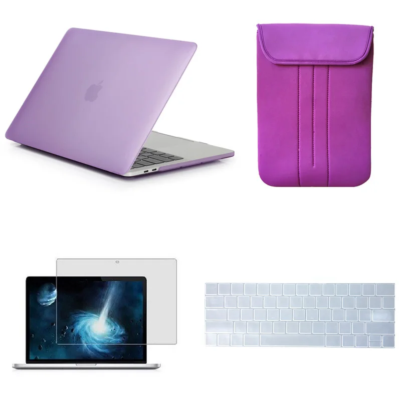 Matte Hard Case For Apple Macbook Pro 13 inch Retina A1989 Laptop sleeve bag For 2018 Mac Book Pro 15 inch with touch bar A1990