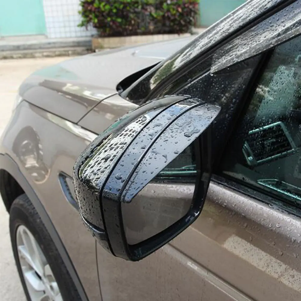 BBQ@ FUKA 2 шт ABS боковое зеркало заднего вида, дождевая доска, солнцезащитный козырек, защита от солнца, подходит для Land Rover Discovery Sport-17, автомобильный Стайлинг