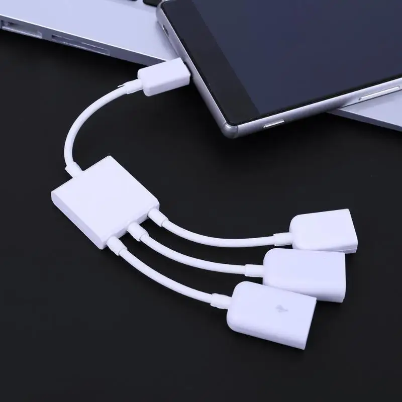 3 в 1 микро USB папа мама адаптер OTG зарядный кабель шнур для передачи данных