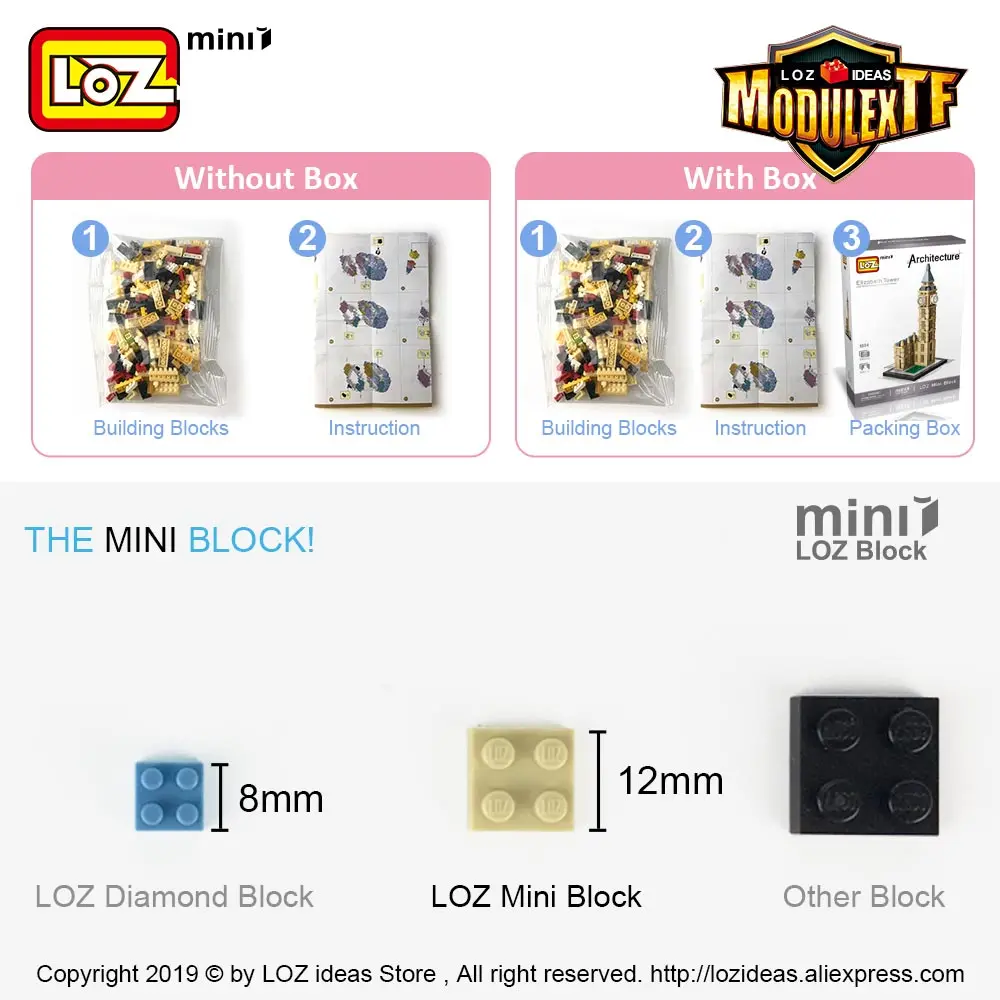 LOZ миниблоки мини блоки Строительные Робот Игрушки для детей Обучающие Дети