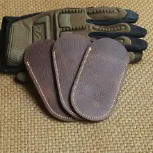 Кожаный чехол для кожи головы набор ножей из натуральной кожи складной нож кожаные ножны EDC инструменты подходят для складывания ножей длина 10-13 см