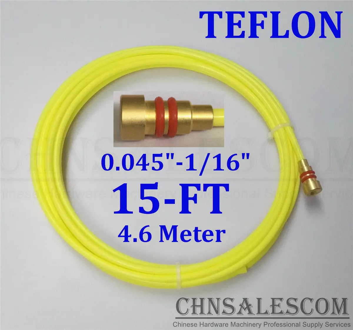 CHNsalescom PTFE лайнер 15 футов MIG Сварочные пистолеты проволока размер 0 045 &quot 1/16&quot