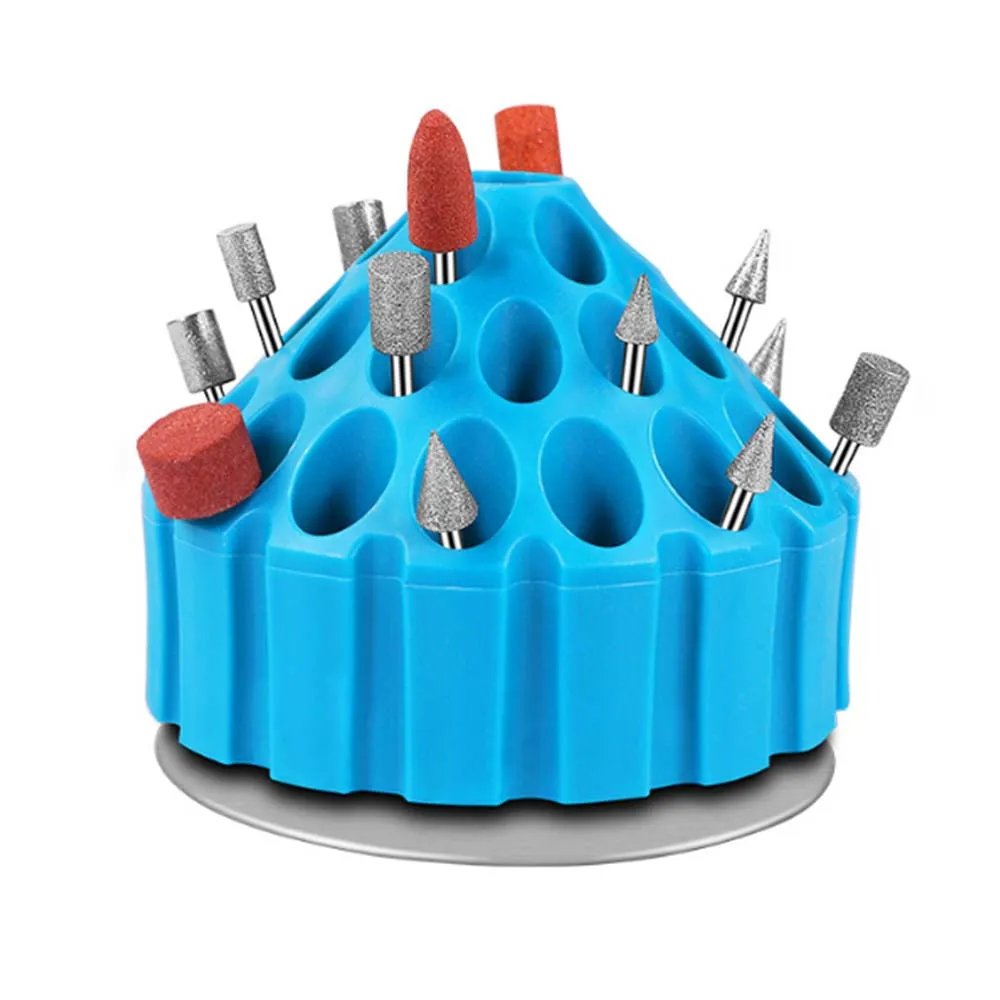 

Particial Dental Laboratory Rotating Tool Bur Box Bur Holder Grinding Head Storage Box