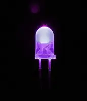 50 шт. f5 5 мм круглый Ультрафиолетовый Светодиодный УФ 390-395nm фиолетовый лампы