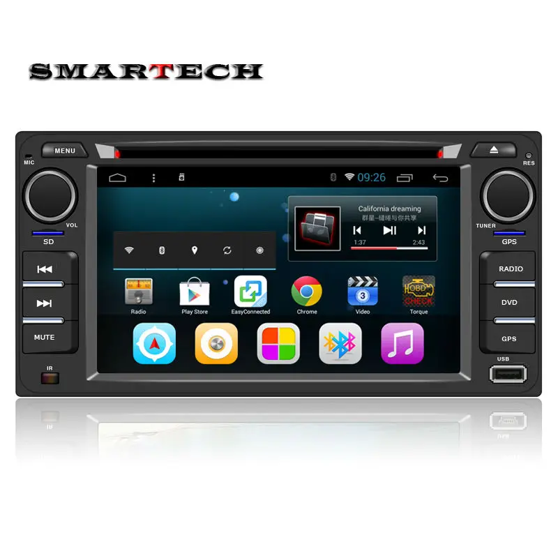 2 din car dvd player gps navigation for TOYOTA Corolla Camry Rav4 Previa Vios HILUX Prado