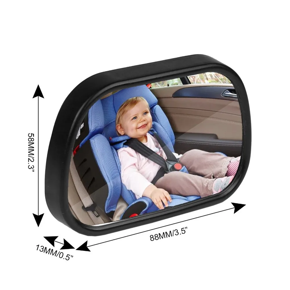 2 в 1 Мини безопасное автомобильное заднее сиденье детское зеркало заднего вида регулируемое детское выпуклое зеркало автомобиля детский монитор