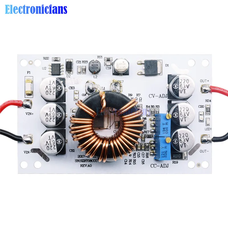 

600W Aluminum Plate DC-DC Boost Converter Adjustable 10A Step Up Constant Current Power Supply Module Led Driver For Arduino