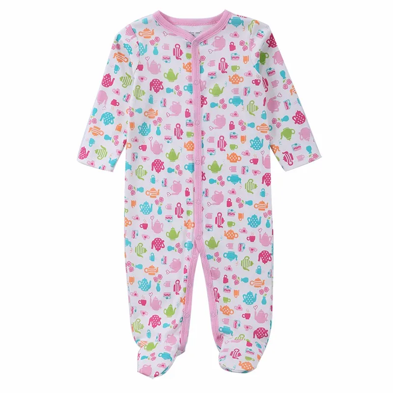 0-12 M Baby Romper Long Sleeve Pink Stripped 100% Cotton Baby Jumpsuit Newborn Baby Girl Clothes Infant Clothing Bebe Overall (6)