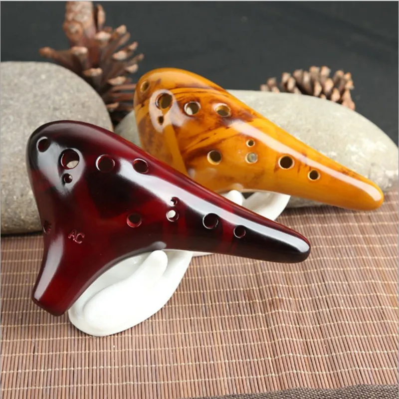  Twelve Kong Tao flute alto C smoldered ocarina AC / 12 hole specialized teaching flute to send mate - 32891634553