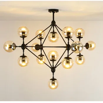 

Brief Loft Lighting Chandelier Industrial Rod Vintage Pendant Lamp Edison E27 Adjustable Loft Light For Store Cafe Deco Lustre