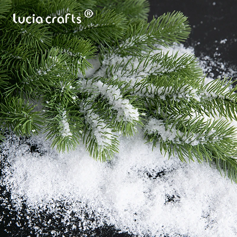 Christmas Ornaments 20g 1/3/5/8/10mm Artificial Plastic Dry Snow Powder Xmas Gift Home Party DIY Scene Props Supply Christmas Decoration X0105 christmas ornaments winter snow decoration