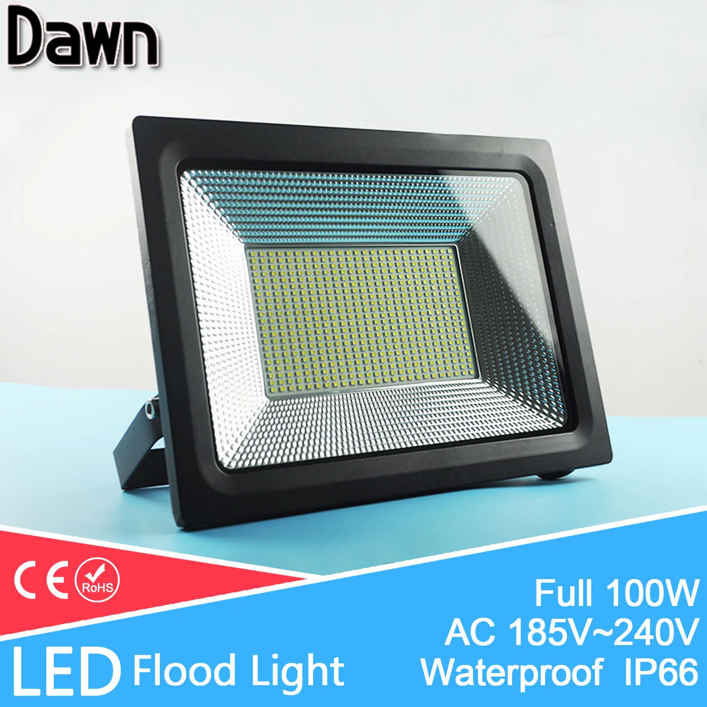 

High Bright Ultra Thin 220V 100W Real Watt LED Floodlight IP66 Waterproof Flood Light Outdoor Lighting Holofote Projecteur Lamps